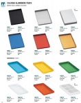 Colored aluminium tray