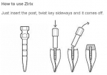 Zirix is a ceramic post system in a remarkable material 